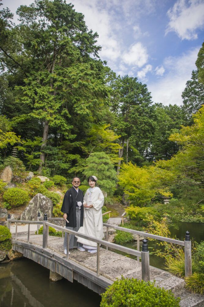 京都でフォトウェディング｜金戒光明寺で白無垢のフォトウェディング｜京都町家寫眞館