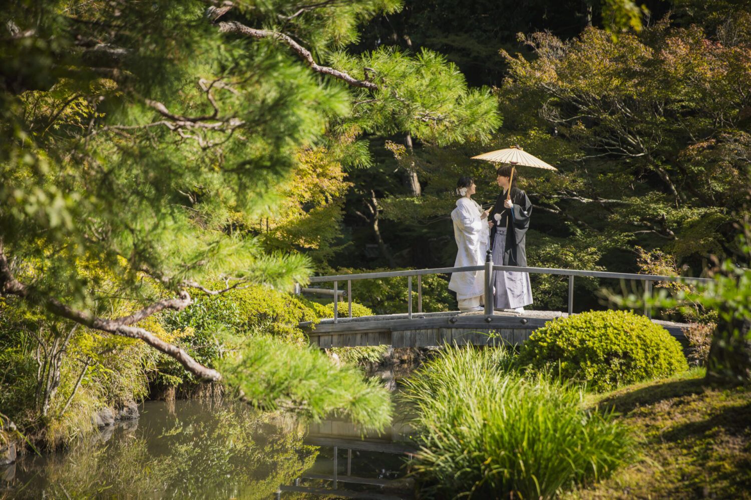 京都でフォトウェディング｜金戒光明寺で白無垢のフォトウェディング｜京都町家寫眞館