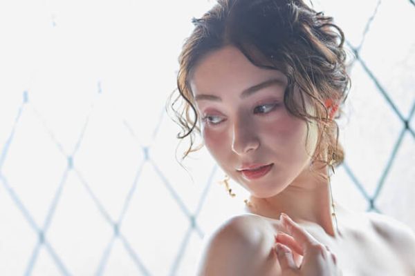 ウェディングドレスのヘアスタイル