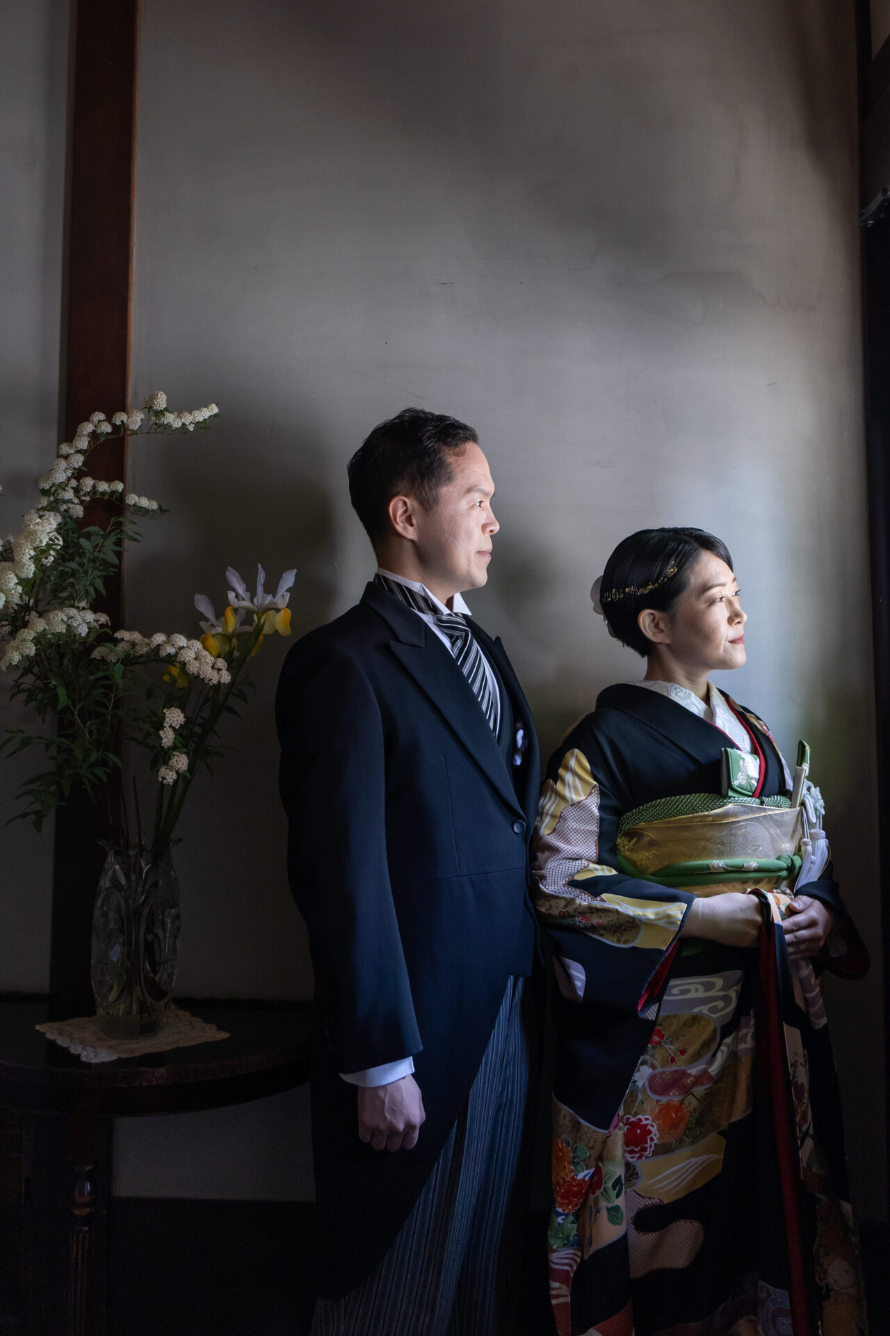 黒引き振袖の花嫁
