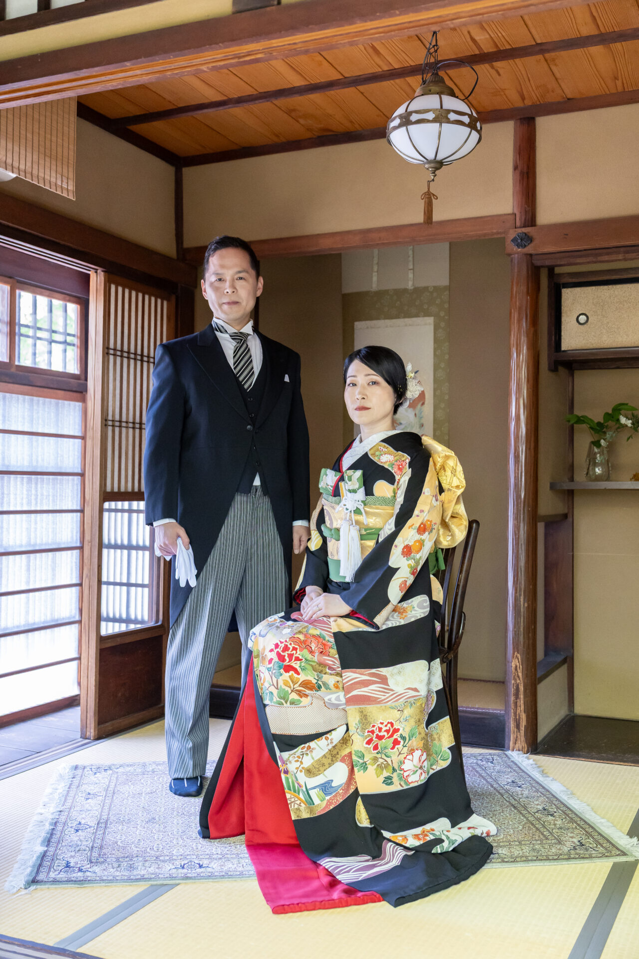 黒引き振袖の花嫁