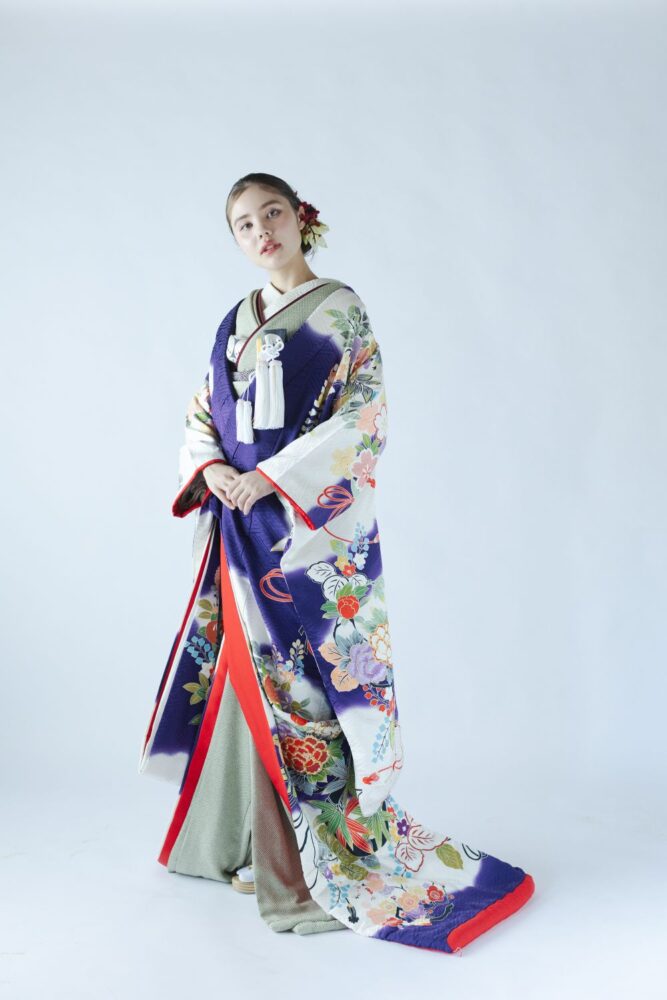 色打掛の花嫁の全身