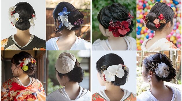 花嫁の髪飾りスタイル集(胡蝶蘭・ボンネ・ドライフラワーなど)
