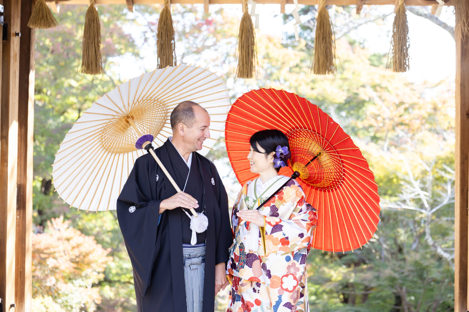 インターナショナルな和のフォトウェディング