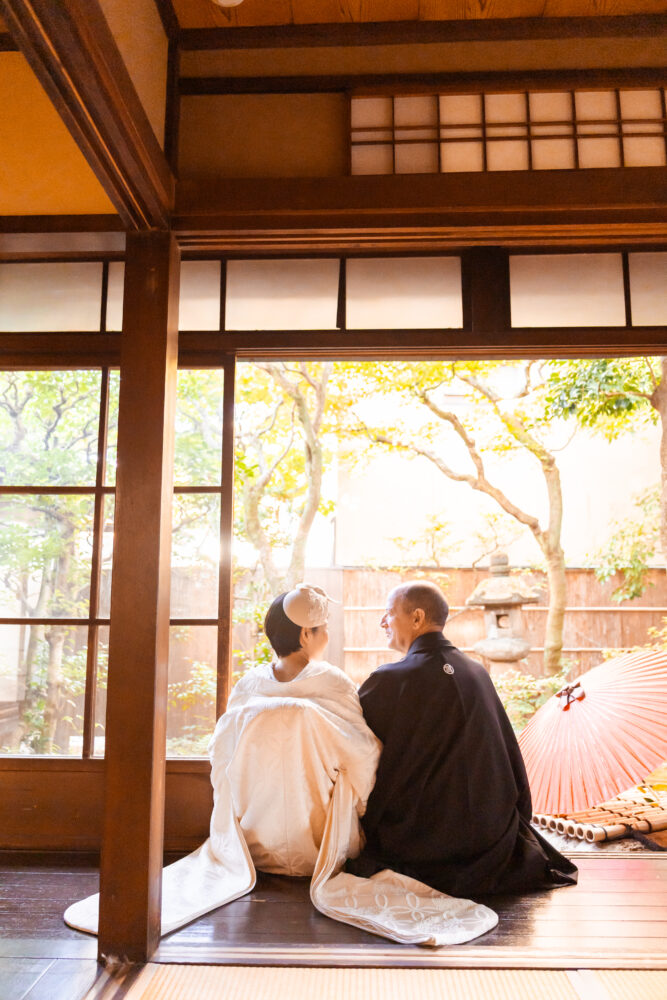 京町家でのインターナショナルな和のフォトウェディング
