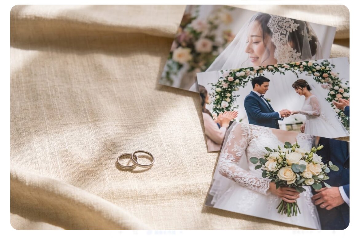 京都での格安フォトウェディングの注意点の解説。基本料金では数枚しか撮影データが受け取れないというイメージ画像。